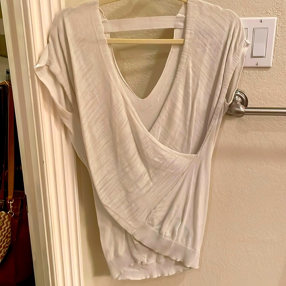 All Saints, off white top, XS